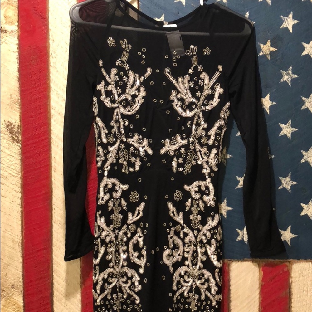 French Connection Beaded Formal Dress